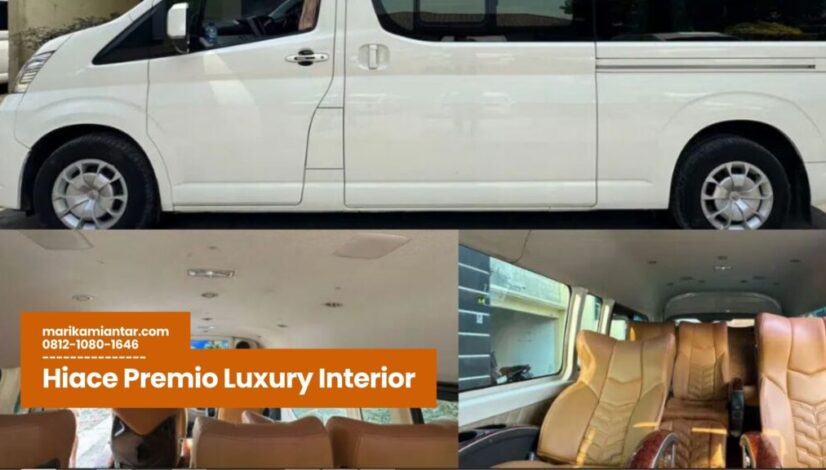 Hiace Premio Luxury Interior, Sewa Hiace Luxury Jakarta, Rental Hiace Premium, Hiace Premio Mewah, Interior Hiace Eksklusif