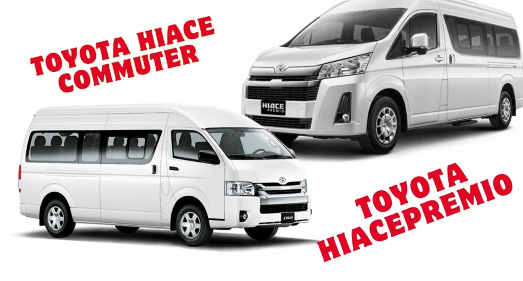 Hiace Isi Berapa, kapasitas penumpang Hiace, Toyota Hiace Commuter, Hiace Premio Luxury, jumlah kursi Hiace